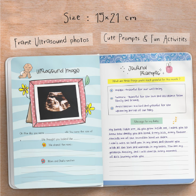 Bump to Baby : A Pregnancy Book to Capture Every Milestone of Mom & Baby’s 9-Month Journey