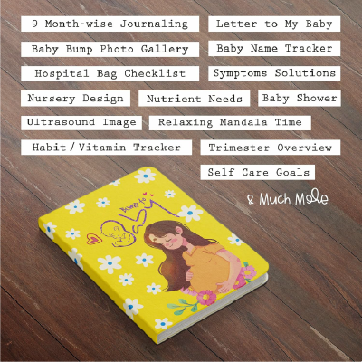 Bump to Baby : A Pregnancy Book to Capture Every Milestone of Mom & Baby’s 9-Month Journey