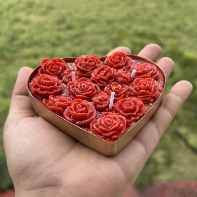 Homemade Little Heart Shaped Candle - Perfect for Romantic Ocassions