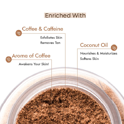 mCaffeine Exfoliating Coffee Body Scrub Powder