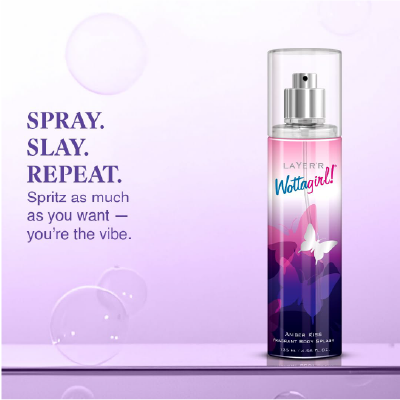 Wottagirl Amber Kiss Body Splash for Women